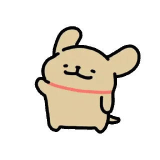 😊 emoji Baby Retriever daily life (Maltese 線條小狗) @kal_pc Telegram sticker 12 of 24