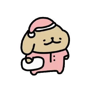 😊 emoji Baby Retriever daily life (Maltese 線條小狗) @kal_pc Telegram sticker 23 of 24