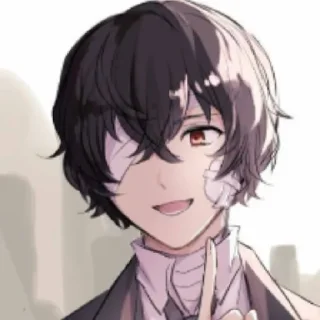 💫 emoji Osamu Dazai Aljdia Uzumaki 💞💘 Telegram sticker 22 of 42