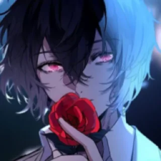 💫 emoji Osamu Dazai Aljdia Uzumaki 💞💘 Telegram sticker 10 of 42