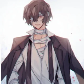 💫 emoji Osamu Dazai Aljdia Uzumaki 💞💘 Telegram sticker 17 of 42