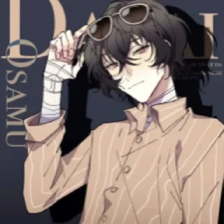 💫 emoji Osamu Dazai Aljdia Uzumaki 💞💘 Telegram sticker 12 of 42