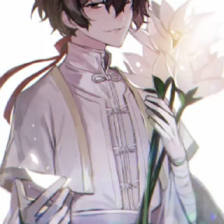 💫 emoji Osamu Dazai Aljdia Uzumaki 💞💘 Telegram sticker 21 of 42