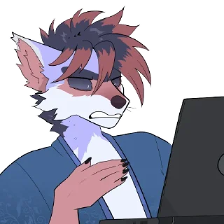 🙊 emoji @Mercuryf0x GodBirdArt Telegram sticker 14 of 19