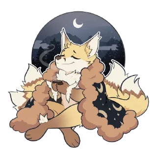 🦊 emoji @Mercuryf0x GodBirdArt Telegram sticker 7 of 19