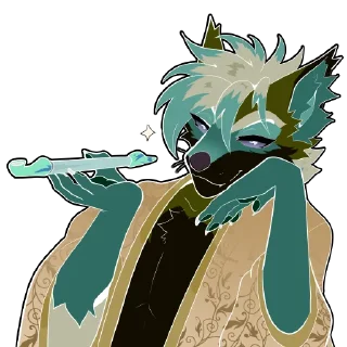 😏 emoji @Mercuryf0x GodBirdArt Telegram sticker 19 of 19
