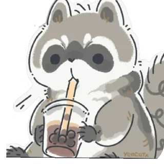 🫣 emoji Mapache 🦝❤️ Nael Telegram sticker 10 of 49