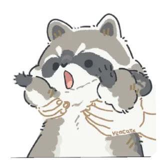 😳 emoji Mapache 🦝❤️ Nael Telegram sticker 6 of 49