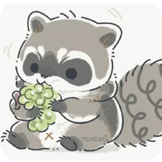 🤤 emoji Mapache 🦝❤️ Nael Telegram sticker 11 of 49
