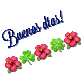 🌺 emoji saludos By @drean23 Telegram sticker 22 of 119