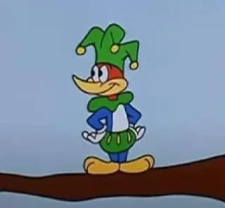 🤡 emoji Woodpecker Pica Pau  ¦ @figurinhasWa Telegram sticker 15 of 120