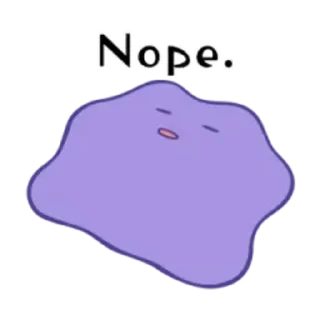 😊 emoji 【英文】Pokémon: Ditto (pokemon) @kal_pc Telegram sticker 18 of 24