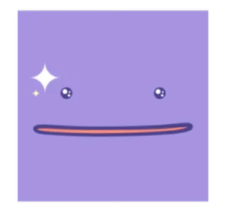 😊 emoji 【英文】Pokémon: Ditto (pokemon) @kal_pc Telegram sticker 6 of 24
