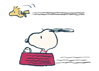 😊 emoji 【英文】敏捷地動了！Snoopy 情緒表現貼圖 (史努比) @kal_pc Telegram sticker 24 of 24