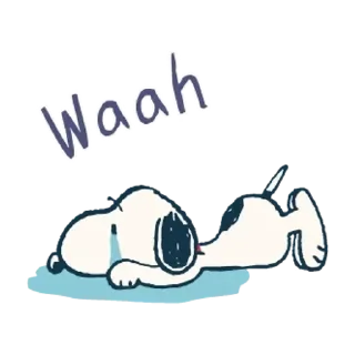 😊 emoji 【英文】敏捷地動了！Snoopy 情緒表現貼圖 (史努比) @kal_pc Telegram sticker 15 of 24