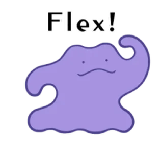 😊 emoji 【英文】Pokémon: Ditto (pokemon) @kal_pc Telegram sticker 5 of 24