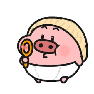 😊 emoji 菜猪宝宝 / 菜豬寶寶 Telegram sticker 14 of 15