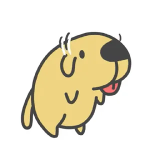 🦋 emoji Capoo Video Clip: 狗狗 Telegram sticker 10 of 13