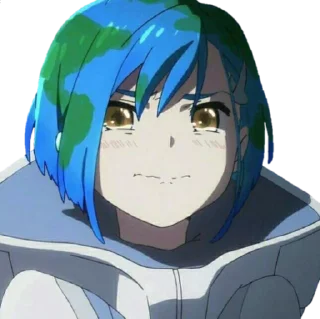 😭 emoji Earth-chan Telegram sticker 15 of 95