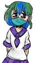 😰 emoji Earth-chan Telegram sticker 6 of 95