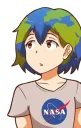 👀 emoji Earth-chan Telegram sticker 17 of 95