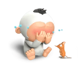 🙈 emoji the daily life of baby gorilla @noustiker Telegram sticker 19 of 25