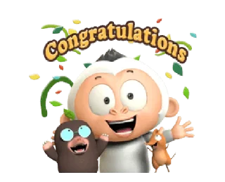 🥳 emoji the daily life of baby gorilla @noustiker Telegram sticker 15 of 25