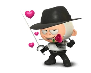 🌹 emoji the daily life of baby gorilla @noustiker Telegram sticker 14 of 25