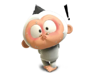 😡 emoji the daily life of baby gorilla @noustiker Telegram sticker 6 of 25