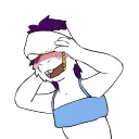 😳 emoji Reggie The Bunny Animated Telegram sticker 9 of 22