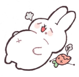 🐰 emoji ㅤ⋆ @pwoppies ˖ 𝗰̲𝖚𝖙𝖎𝖊ꜜ Telegram sticker 16 of 23