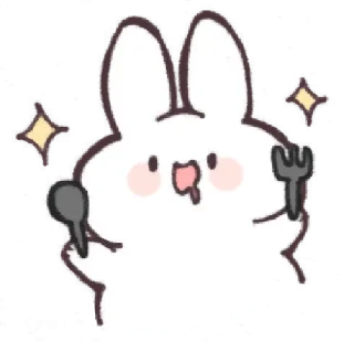 🐰 emoji ㅤ⋆ @pwoppies ˖ 𝗰̲𝖚𝖙𝖎𝖊ꜜ Telegram sticker 18 of 23