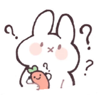 🐰 emoji ㅤ⋆ @pwoppies ˖ 𝗰̲𝖚𝖙𝖎𝖊ꜜ Telegram sticker 23 of 23