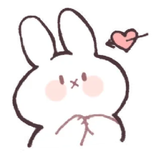 🐰 emoji ㅤ⋆ @pwoppies ˖ 𝗰̲𝖚𝖙𝖎𝖊ꜜ Telegram sticker 11 of 23