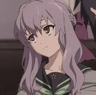 🧐 emoji Shinoa Hiiragi @animestickersii Telegram sticker 8 of 51