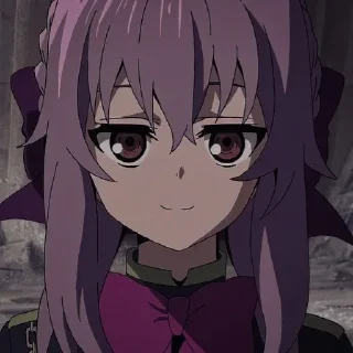 🙂 emoji Shinoa Hiiragi @animestickersii Telegram sticker 4 of 51