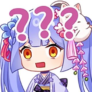 ❓ emoji 阿梓从小就很铸币 Telegram sticker 10 of 20