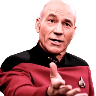 🫴 emoji Patrick Stewart Telegram sticker 7 of 19