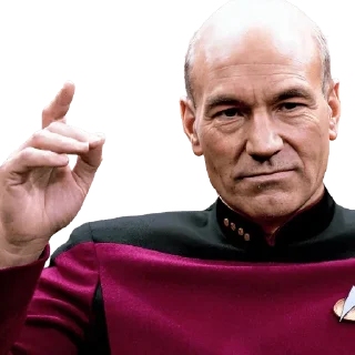😑 emoji Patrick Stewart Telegram sticker 13 of 19
