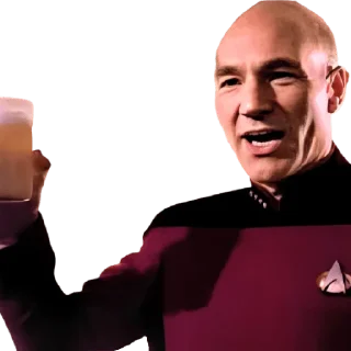 🍺 emoji Patrick Stewart Telegram sticker 11 of 19