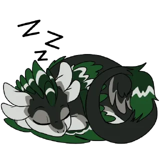🛏 emoji Very Confused Avali Telegram sticker 6 of 32