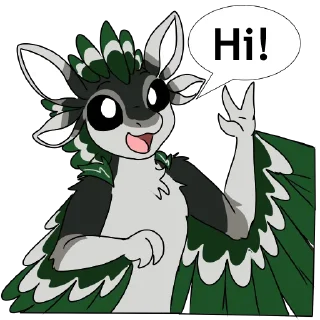 👋 emoji Very Confused Avali Telegram sticker 13 of 32