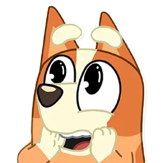 😍 emoji Unofficial Bluey Telegram sticker 16 of 115