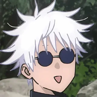 😶 emoji Gojo Telegram sticker 17 of 18
