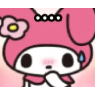 😊 emoji Melody唔該你吖 Telegram sticker 20 of 21