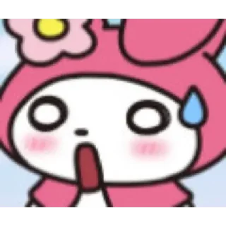 😊 emoji Melody唔該你吖 Telegram sticker 19 of 21