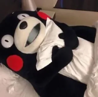 😪 emoji Kumamon by @Gabo99 Telegram sticker 15 of 106