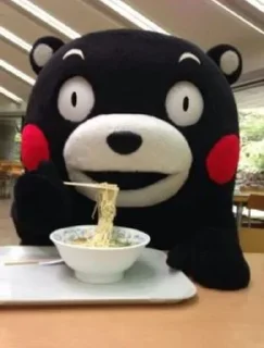 🍜 emoji Kumamon by @Gabo99 Telegram sticker 20 of 106