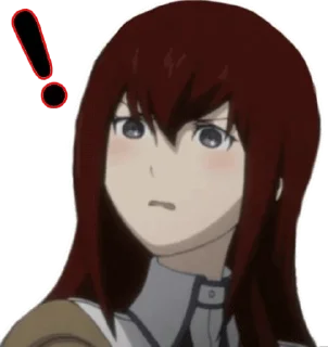 ❗ emoji Kurisu — @stckrRobot Telegram sticker 12 of 109