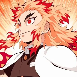 ❤️‍🔥 emoji (🔥) Rengoku ❤️‍🔥 Kyojuro!! Telegram sticker 17 of 33